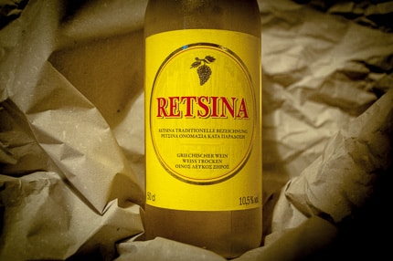 Retsina Weißwein aus Griechenland