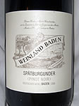 Weinland Baden Spätburgunder Pinot Noir 2008